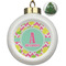 Pineapples Ceramic Christmas Ornament - Xmas Tree (Front View)