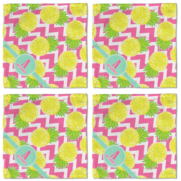 Pineapples Cloth Napkins - Personalized Lunch (APPROVAL) Set of 4