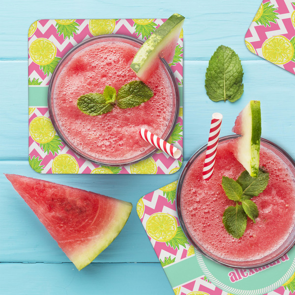 Pineapples Coaster Set - LIFESTYLE