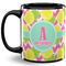 Pineapples 11 Oz Coffee Mug - Black (Personalized)