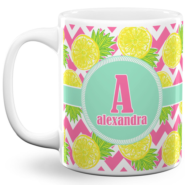 Custom Pineapples 11 Oz Coffee Mug - White (Personalized)
