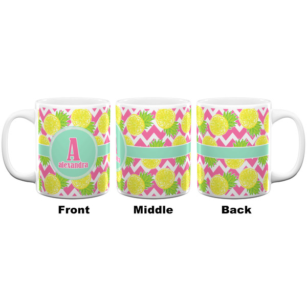 Pineapples Coffee Mug - 11 oz - White APPROVAL