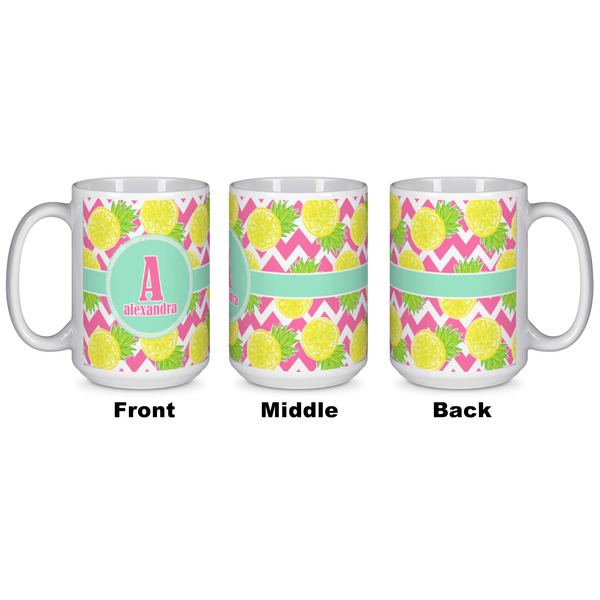 Pineapples Coffee Mug - 15 oz - White APPROVAL