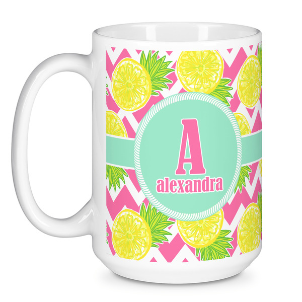 Pineapples Coffee Mug - 15 oz - White