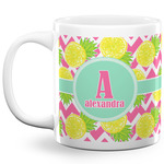 Pineapples 20 Oz Coffee Mug - White (Personalized)