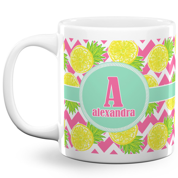 Custom Pineapples 20 Oz Coffee Mug - White (Personalized)