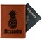Pineapples Passport Holder - Faux Leather (Personalized)