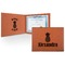 Pineapples Cognac Leatherette Diploma / Certificate Holders - Front and Inside - Main