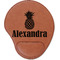 Pineapples Leatherette Mouse Pad with Wrist Support (Personalized)