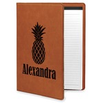Pineapples Leatherette Portfolio with Notepad (Personalized)