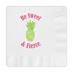 Pineapples Embossed Decorative Napkins (Personalized)