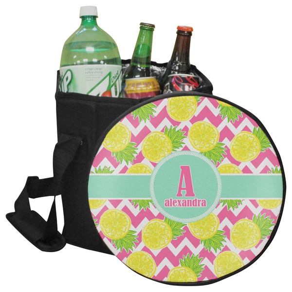 Custom Pineapples Collapsible Cooler & Seat (Personalized)