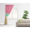 Pineapples Curtain With Window and Rod - in Room Matching Pillow