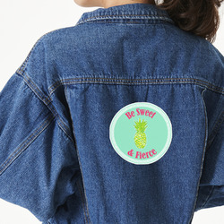 Pineapples Twill Iron On Patch - Custom Shape - X-Large (Personalized)
