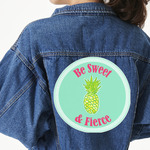 Pineapples Twill Iron On Patch - Custom Shape - 3XL (Personalized)
