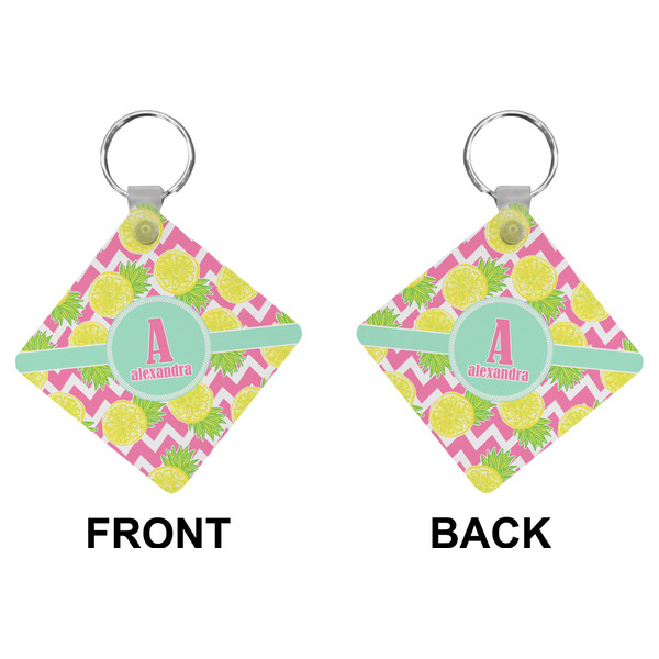 Pineapples Diamond Keychain (Front + Back)