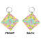 Pineapples Diamond Keychain (Front + Back)