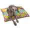 Pineapples Dog Bed - Large LIFESTYLE