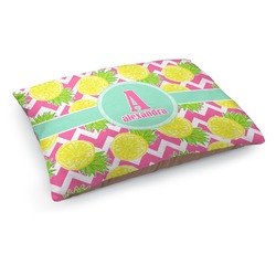 Pineapples Dog Bed - Medium w/ Name and Initial