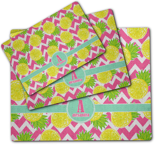 Pineapples Dog Food Mat - MAIN (sm, med, lrg)