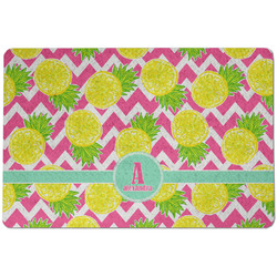 Pineapples Dog Food Mat w/ Name and Initial