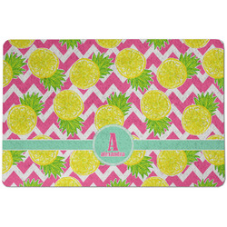 Pineapples Dog Food Mat w/ Name and Initial