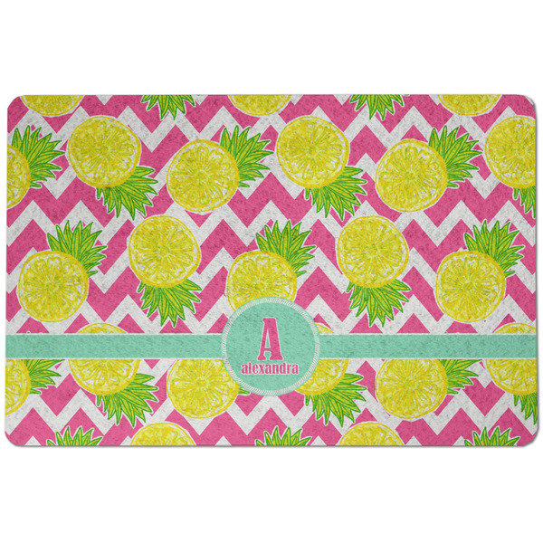Pineapples Dog Food Mat - Small without bowls
