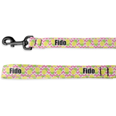 Pineapples Deluxe Dog Leash (Personalized)