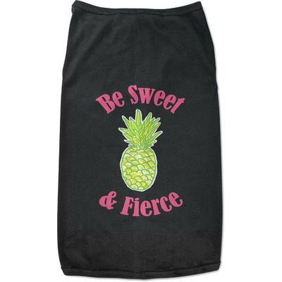 Pineapples Black Pet Shirt - XL (Personalized)