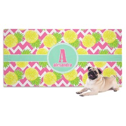 Pineapples Dog Towel (Personalized)