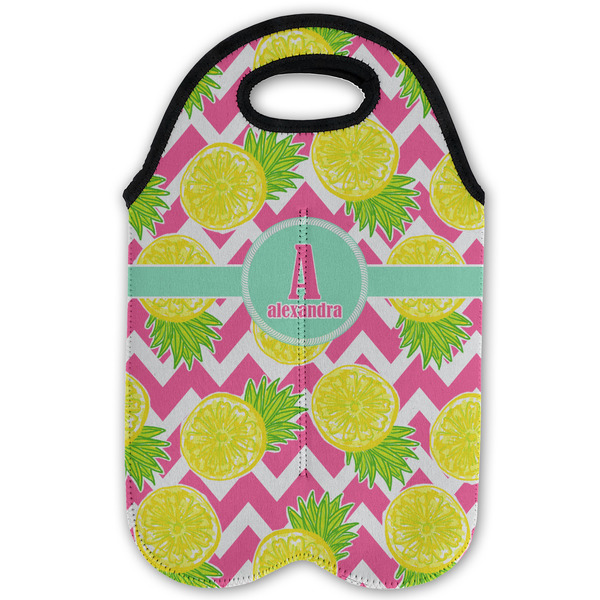 Pineapples Double Wine Tote - Flat (new)