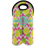 Pineapples Wine Tote Bag (2 Bottles) (Personalized)