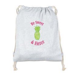 Pineapples Drawstring Backpack - Sweatshirt Fleece - Double Sided (Personalized)