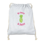 Pineapples Drawstring Backpack - Sweatshirt Fleece (Personalized)
