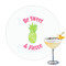 Pineapples Printed Drink Topper - 3.25" (Personalized)