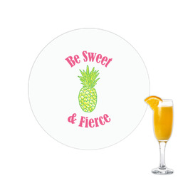 Pineapples Printed Drink Topper - 2.15" (Personalized)