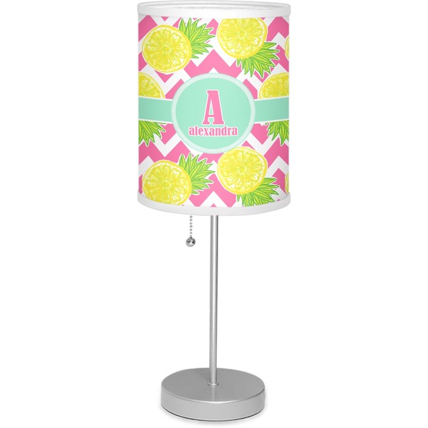 Custom Pineapples 7" Drum Lamp with Shade Polyester (Personalized)