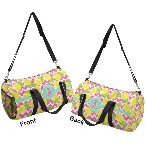 Pineapples Duffle bag large front and back sides