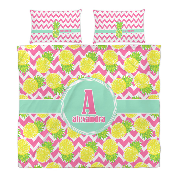 Pineapples Duvet Cover Set - King - Alt Approval