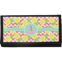 Pineapples Canvas Checkbook Cover (Personalized)