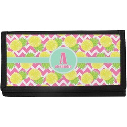 Pineapples Canvas Checkbook Cover (Personalized)