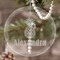 Pineapples Engraved Glass Ornaments - Round-Main Parent
