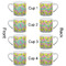 Pineapples Espresso Cup - 6oz (Double Shot Set of 4) APPROVAL