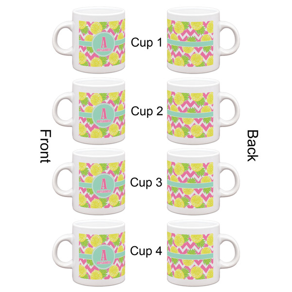 Pineapples Espresso Cup Set of 4 - Apvl