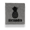 Pineapples Leather Binder - 1" - Grey (Personalized)