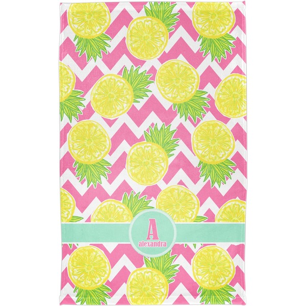 Pineapples Finger Tip Towel - Full View