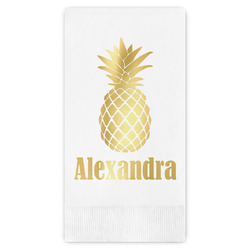 Pineapples Guest Napkins - Foil Stamped (Personalized)