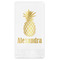 Pineapples Foil Stamped Guest Napkins - Front View