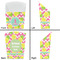 Pineapples French Fry Favor Box - Front & Back View