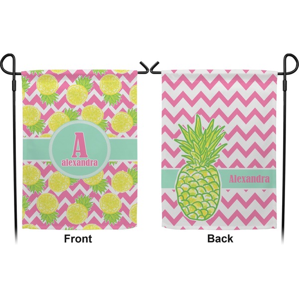 Pineapples Garden Flag - Double Sided Front and Back